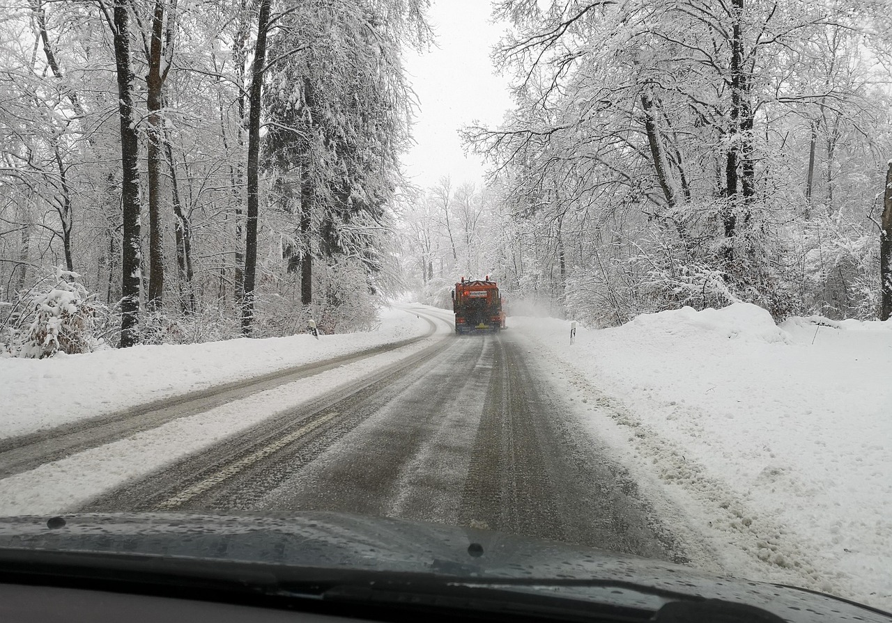 Geräumte Flächen durch Winterdienst Duisburg