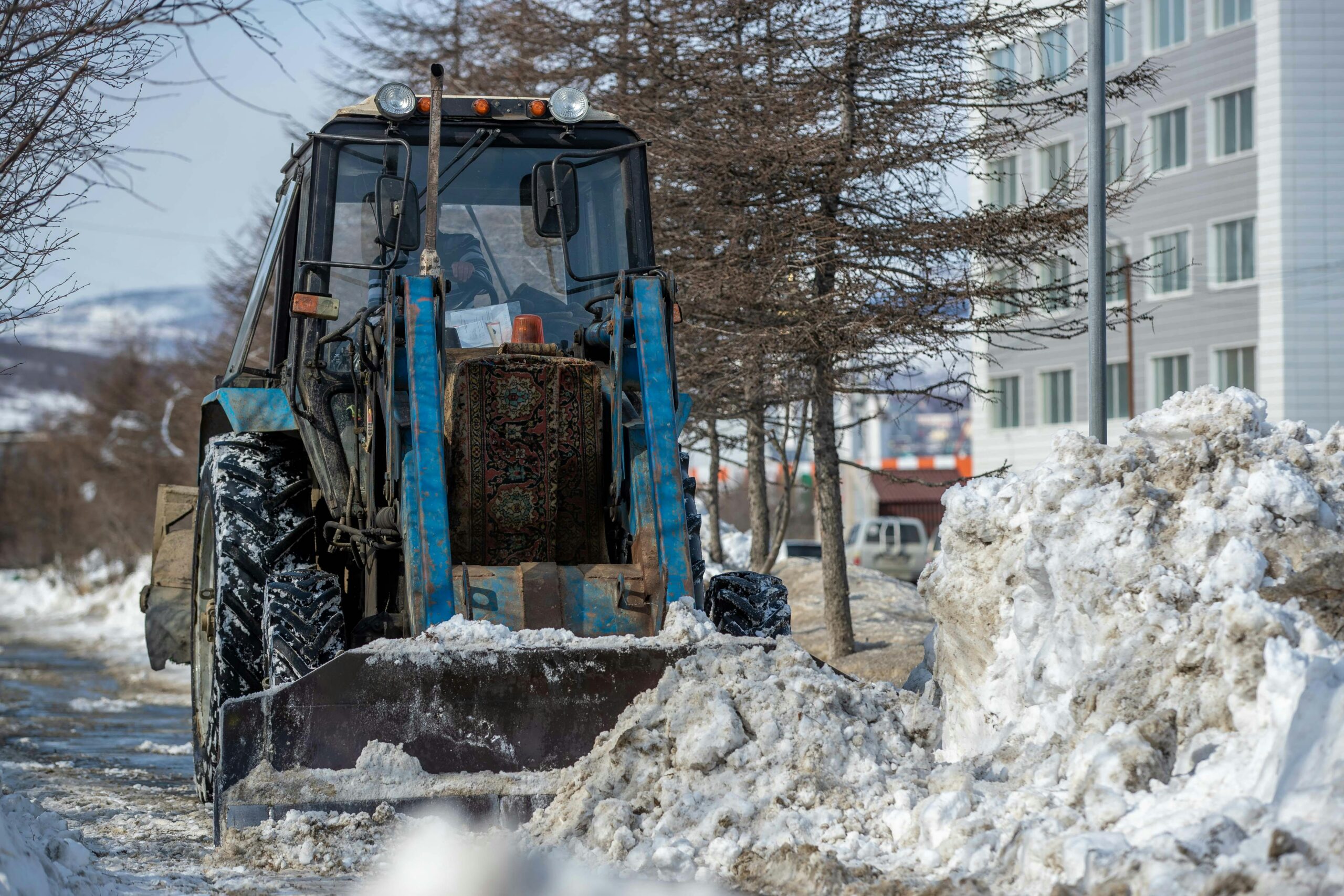 Winterdienst in Moers im Einsatz